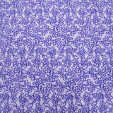 Pique Printed Flower Blue - Ribes y Casals