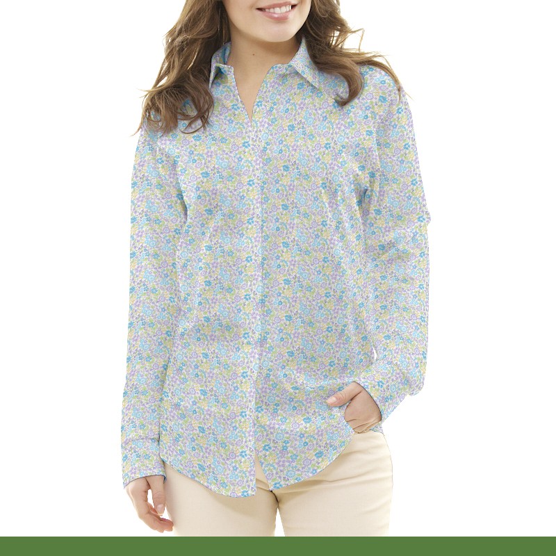 Pique Printed Liberty Lilac - Ribes y Casals