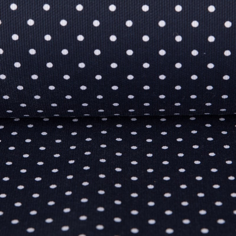 Pique Printed Dots White - Ribes y Casals