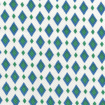 Blue Diamond Print Pique - Ribes y Casals