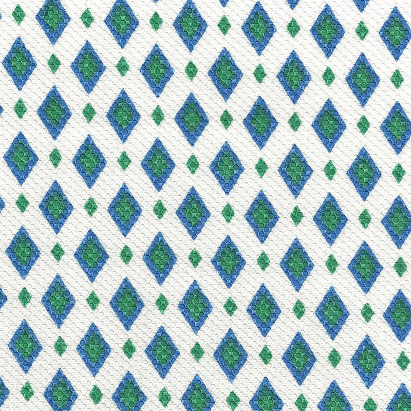 Blue Diamond Print Pique - Ribes y Casals