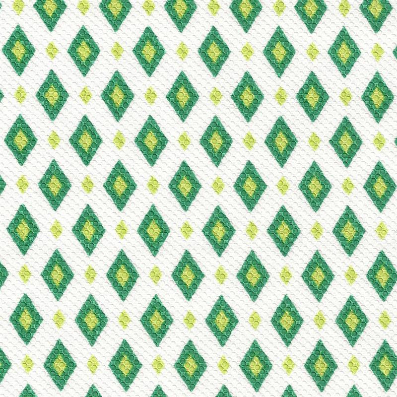 Pique Printed Rhombus Green - Ribes y Casals
