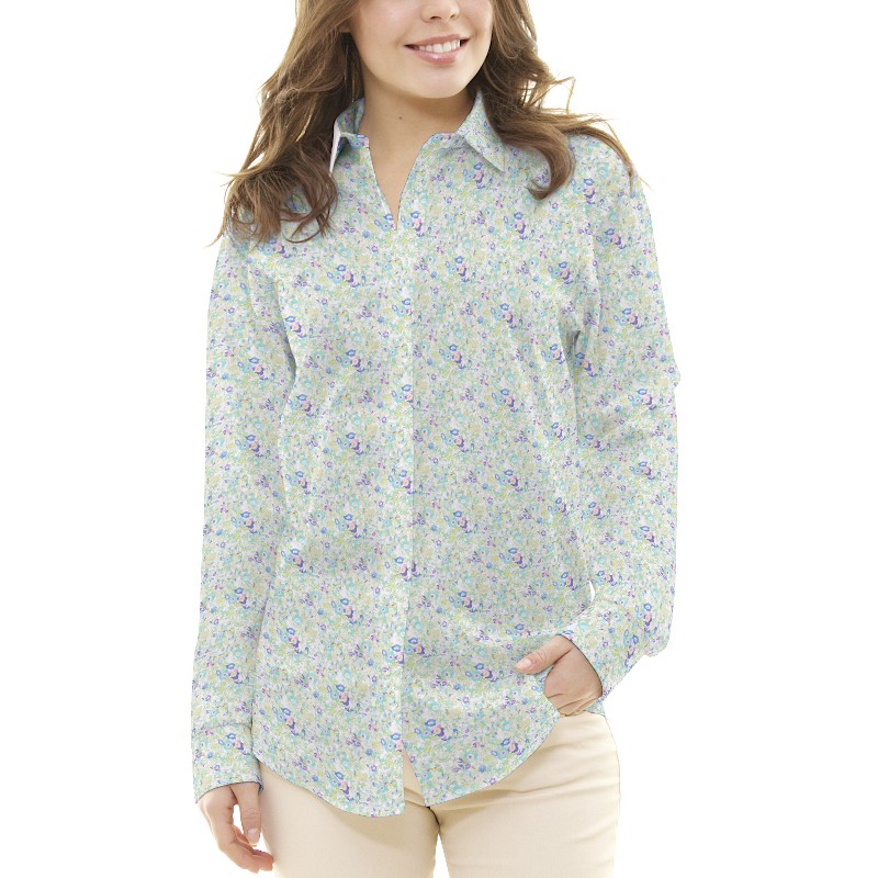 Piqué Printed Tropical Green - Ribes y Casals