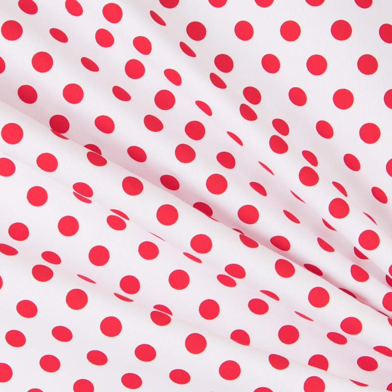 Pique Ottoman Dot Red - Ribes y Casals
