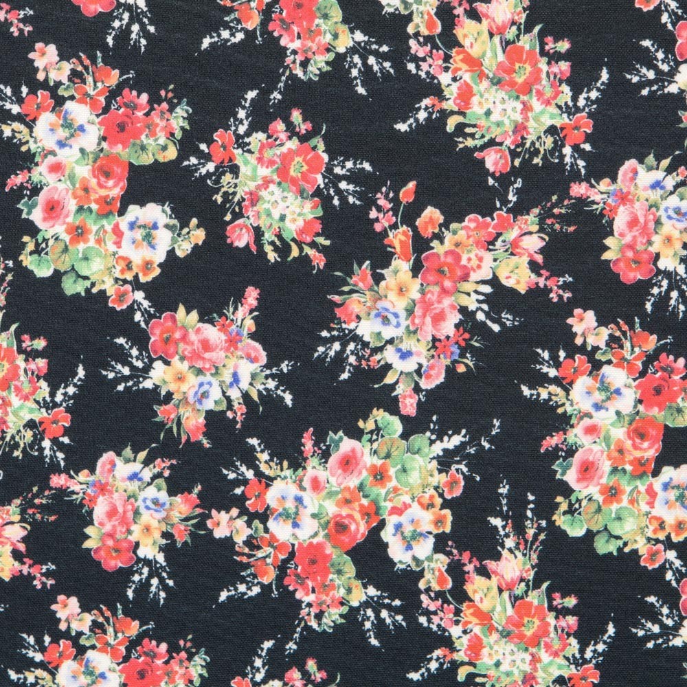 Black Polyester Flowers - Ribes y Casals