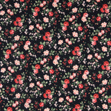 Polyester Fabric Floral Black - Ribes y Casals