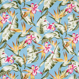 Smooth Blue Tropical Spandex - Ribes y Casals