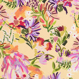 Burlington Polyester Fine Flower Yellow - Ribes y Casals