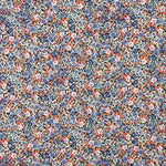 Flat Spandex Viscose Tiny Flower Blue - Ribes y Casals
