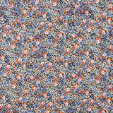 Flat Spandex Viscose Tiny Flower Blue - Ribes y Casals