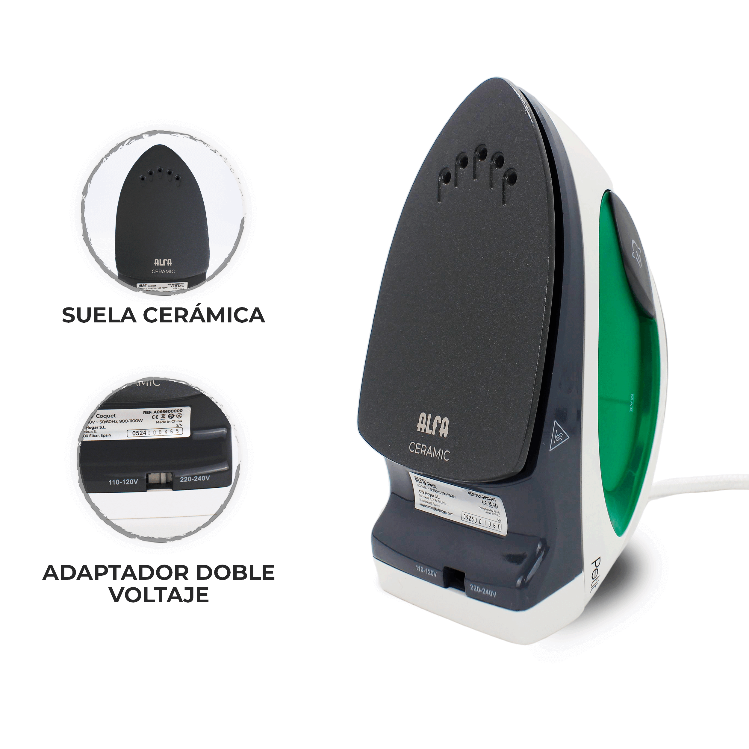 Alfa Petit travel iron - Ideal for patchwork - Ribes y Casals