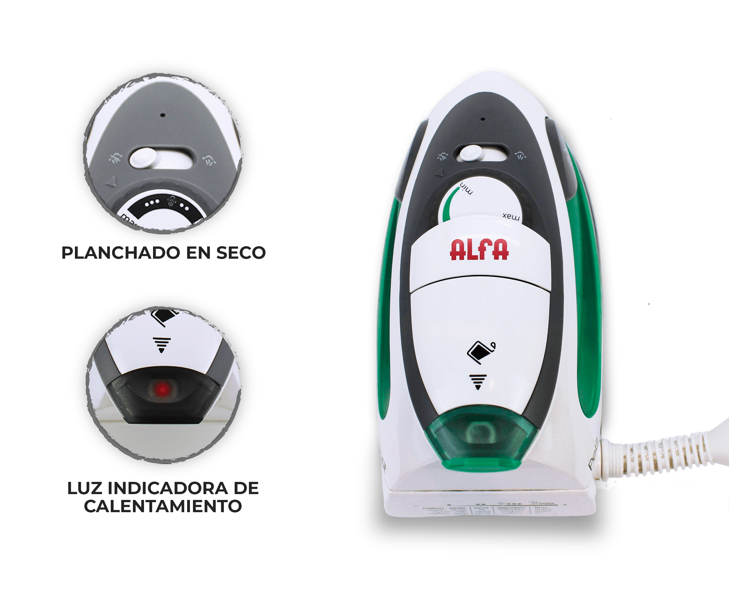 Alfa Petit travel iron - Ideal for patchwork - Ribes y Casals