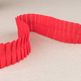 Pleated Polyester Red 30mm - Ribes y Casals