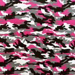 Faux Leather Camouflage Fuchsia - Ribes y Casals