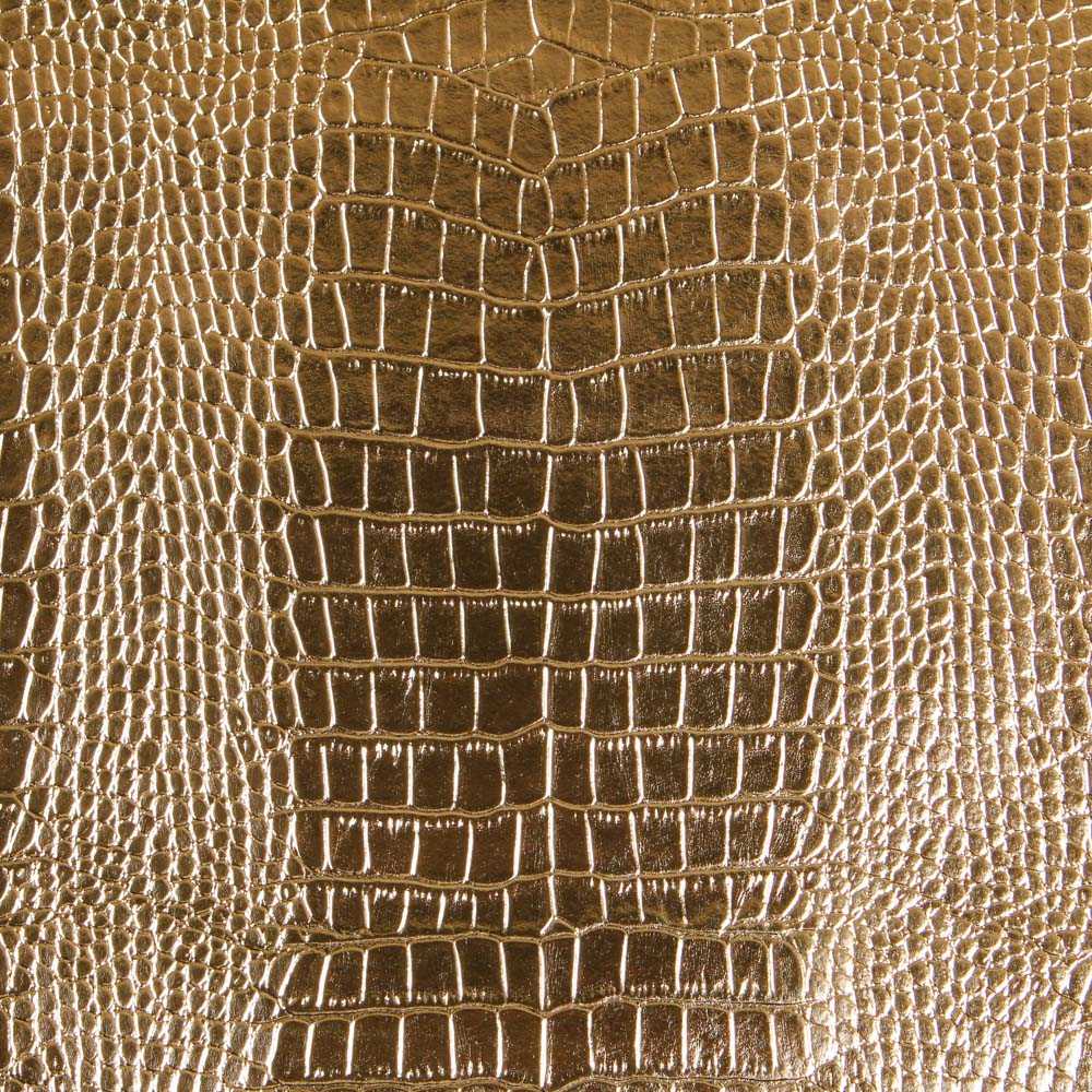 Python Metallic Gold Faux Leather - Ribes y Casals