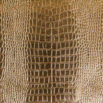 Python Metallic Gold Faux Leather - Ribes y Casals