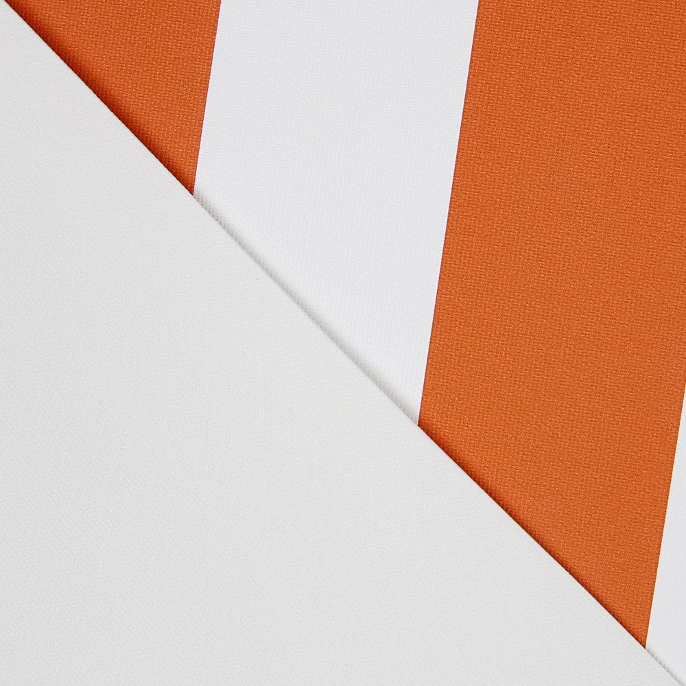 Nautical Leatherette Stripes Orange - Ribes y Casals