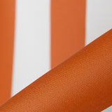 Nautical Leatherette Stripes Orange - Ribes y Casals