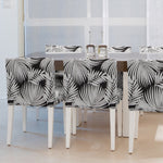 Leatherette Fabric Palm Trees Black - Ribes y Casals