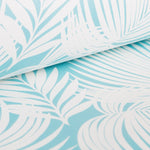 Leatherette Fabric Palm TreesTurquoise - Ribes y Casals