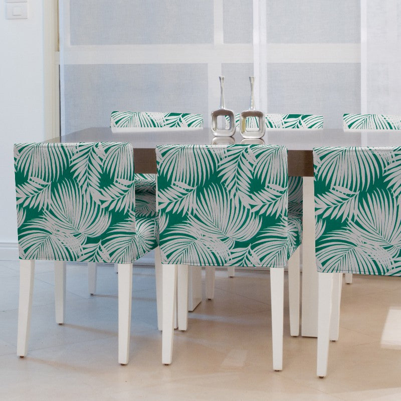 Leatherette Fabric Palm Trees Green - Ribes y Casals