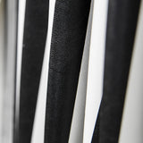 Black White Stripe Leatherette - Ribes y Casals