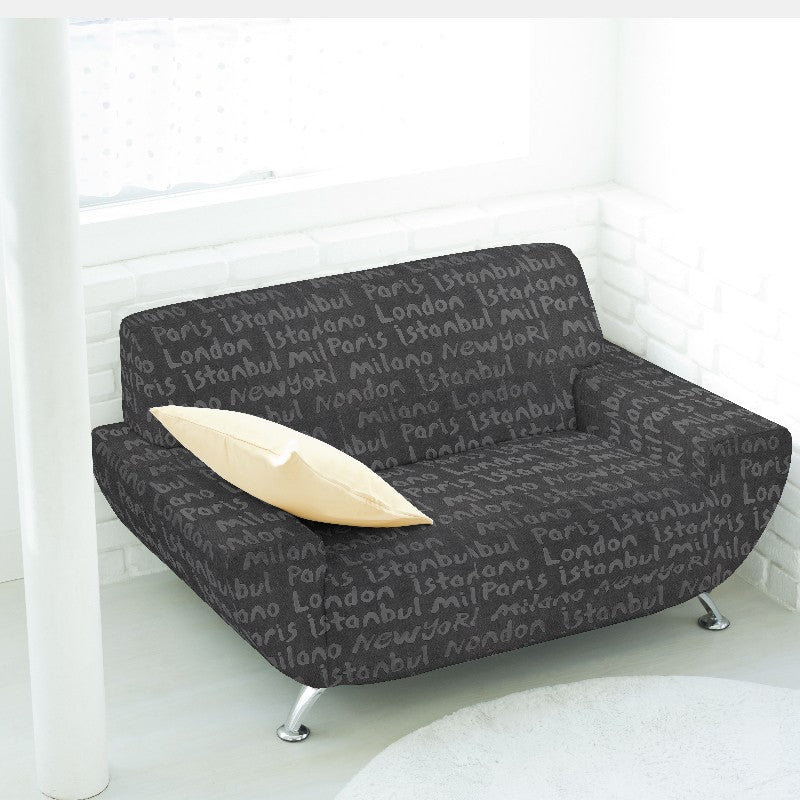 Leatherette Embossed Cities Black - Ribes y Casals