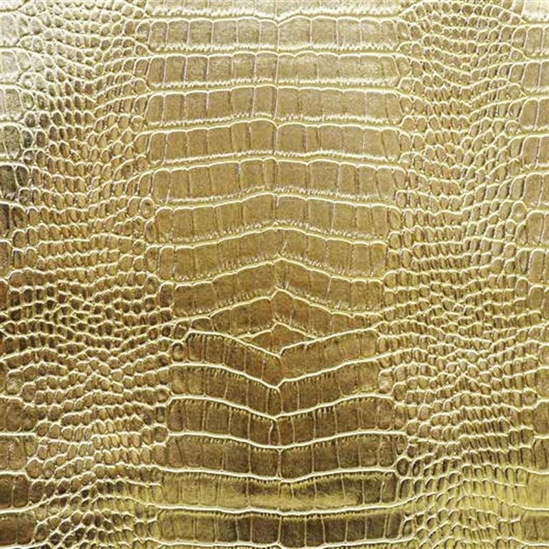 Faux Leather Reptil Gold - Ribes y Casals
