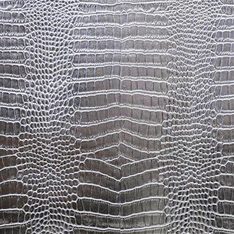 Faux Leather Reptil Silver - Ribes y Casals