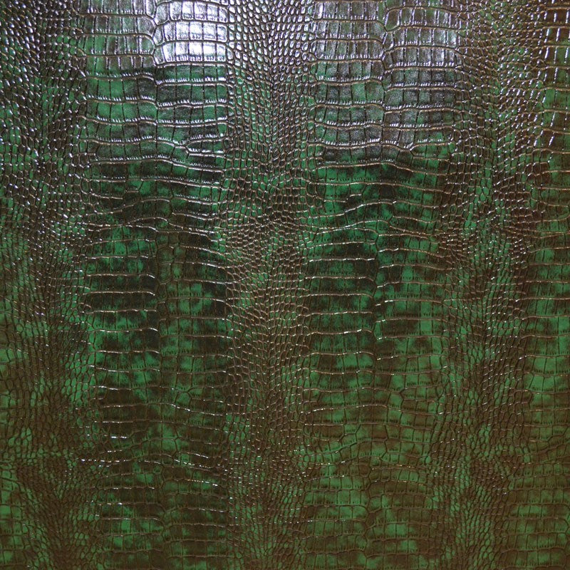 Faux Leather Reptil Green - Ribes y Casals