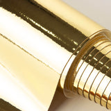 Gold Mirror Effect Laminated Faux Leather - Ribes y Casals