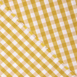 Maxi Gingham Cotton Poplin Ocher - Ribes y Casals