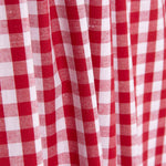 Maxi Gingham Cotton Poplin Red - Ribes y Casals