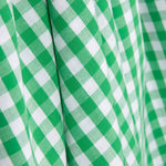 Maxi Gingham Cotton Poplin Green - Ribes y Casals