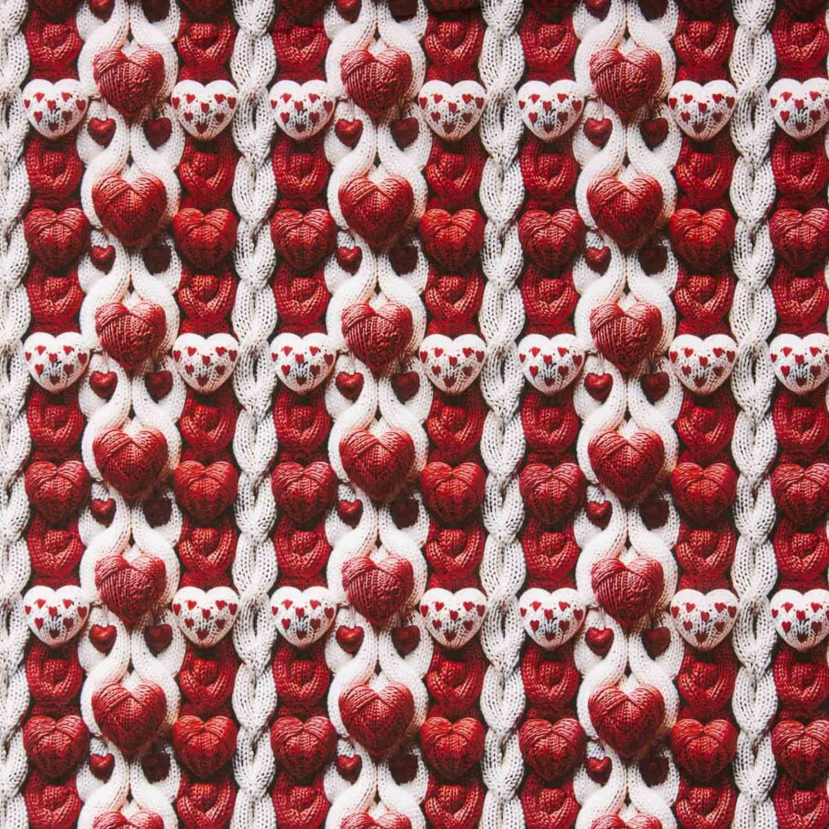 Cotton Poplin Hearts Wool - Ribes y Casals