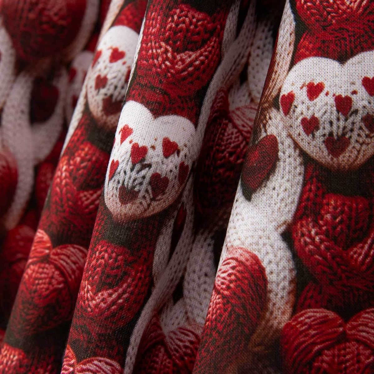 Cotton Poplin Hearts Wool - Ribes y Casals