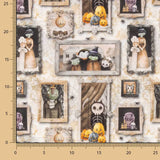 Halloween Checkered Printed Cotton Poplin - Ribes y Casals