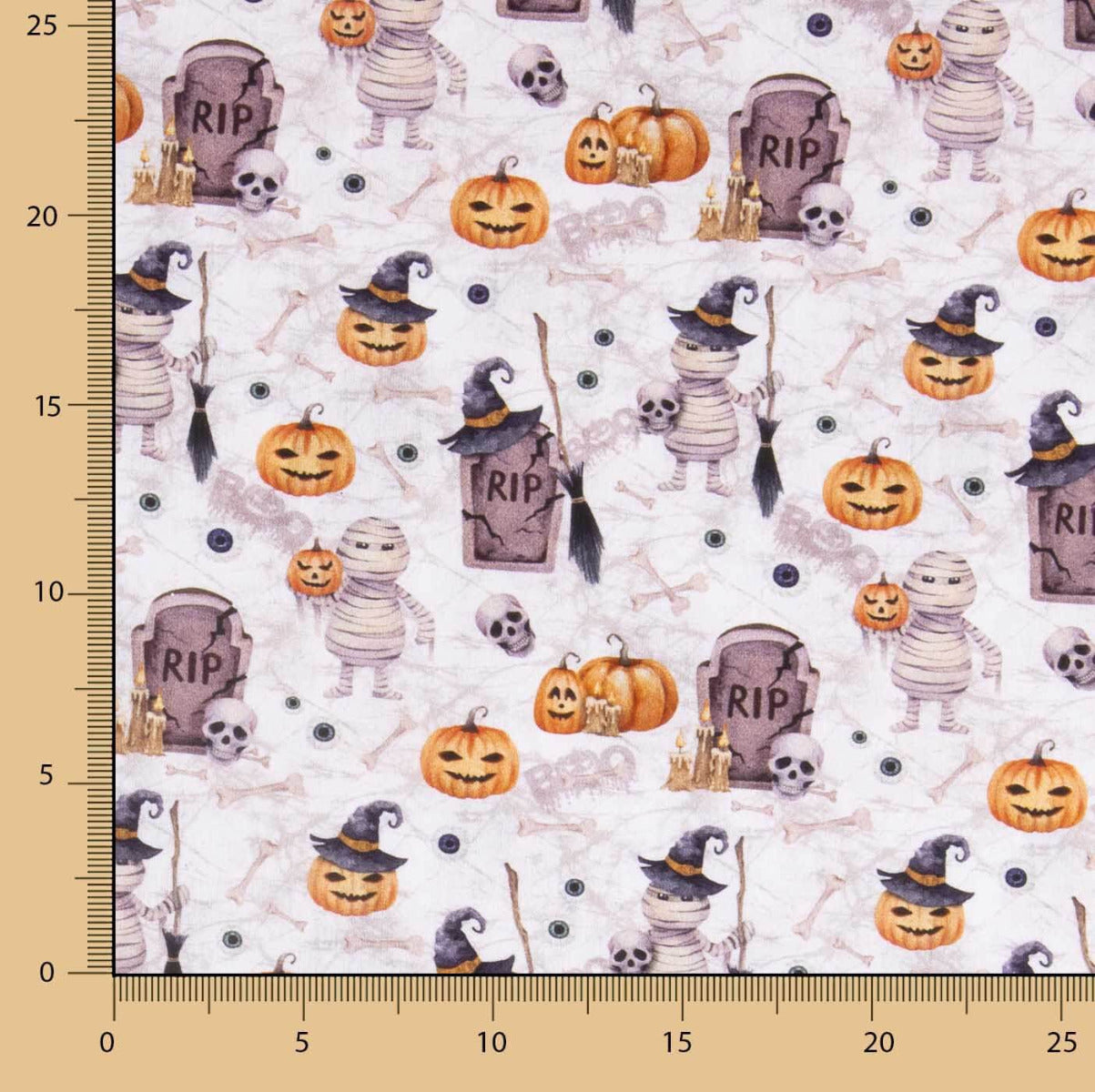 Halloween Printed Cotton Poplin - Ribes y Casals