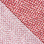Dark Pink Flowers Cotton Poplin - Ribes y Casals