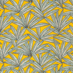 Cotton Poplin Yellow Cannabis - Ribes y Casals