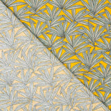 Cotton Poplin Yellow Cannabis - Ribes y Casals