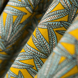 Cotton Poplin Yellow Cannabis - Ribes y Casals