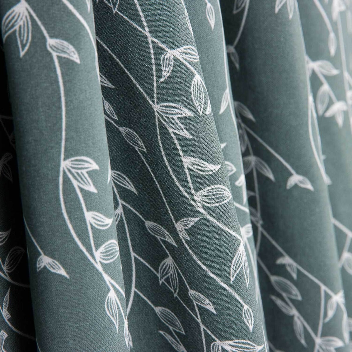 Green Ginkgo Leaf Cotton Poplin - Ribes y Casals