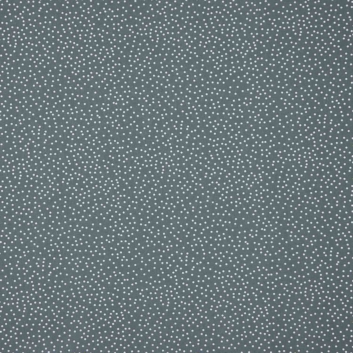 Popelín Algodón Lunares Blancos Fondo Gris Pizarra - Ribes y Casals