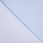 Children&#39;s Organic Cotton Poplin Mini Blue Stripe - Ribes y Casals