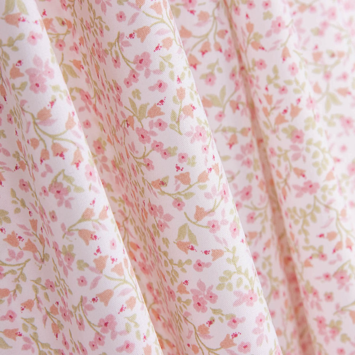 Organic Cotton Poplin Pink Garden - Ribes y Casals
