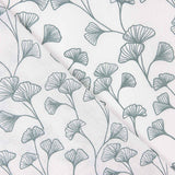 Diagonal White Branches Cotton Poplin - Ribes y Casals