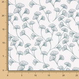 Diagonal White Branches Cotton Poplin - Ribes y Casals