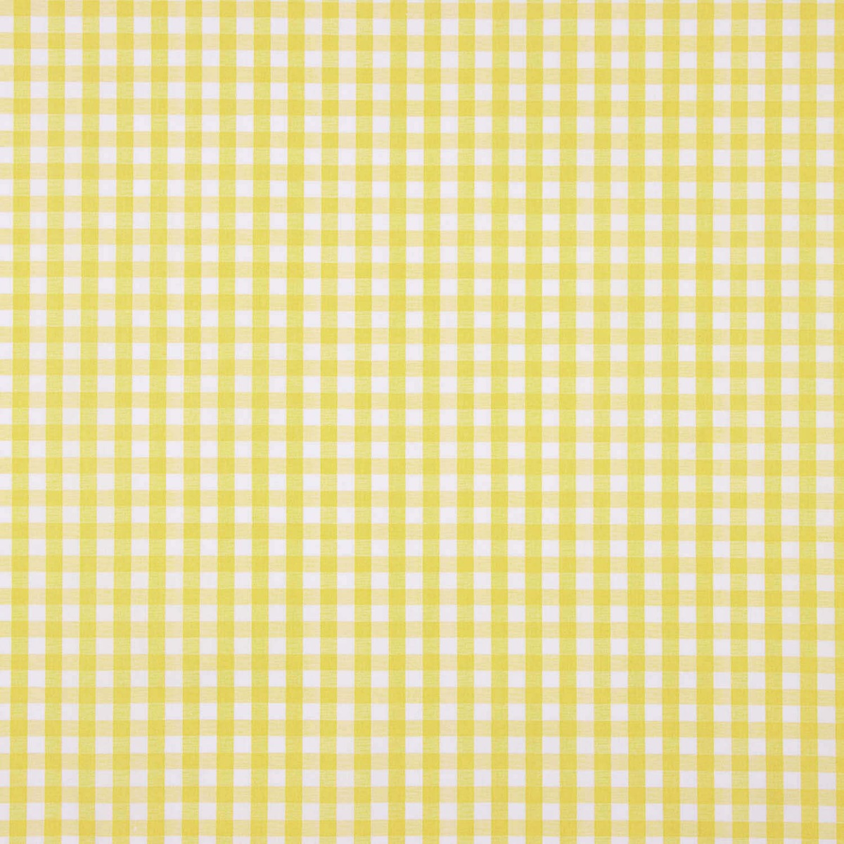 Popelín Algodón Orgánico Vichy Amarillo - Ribes y Casals