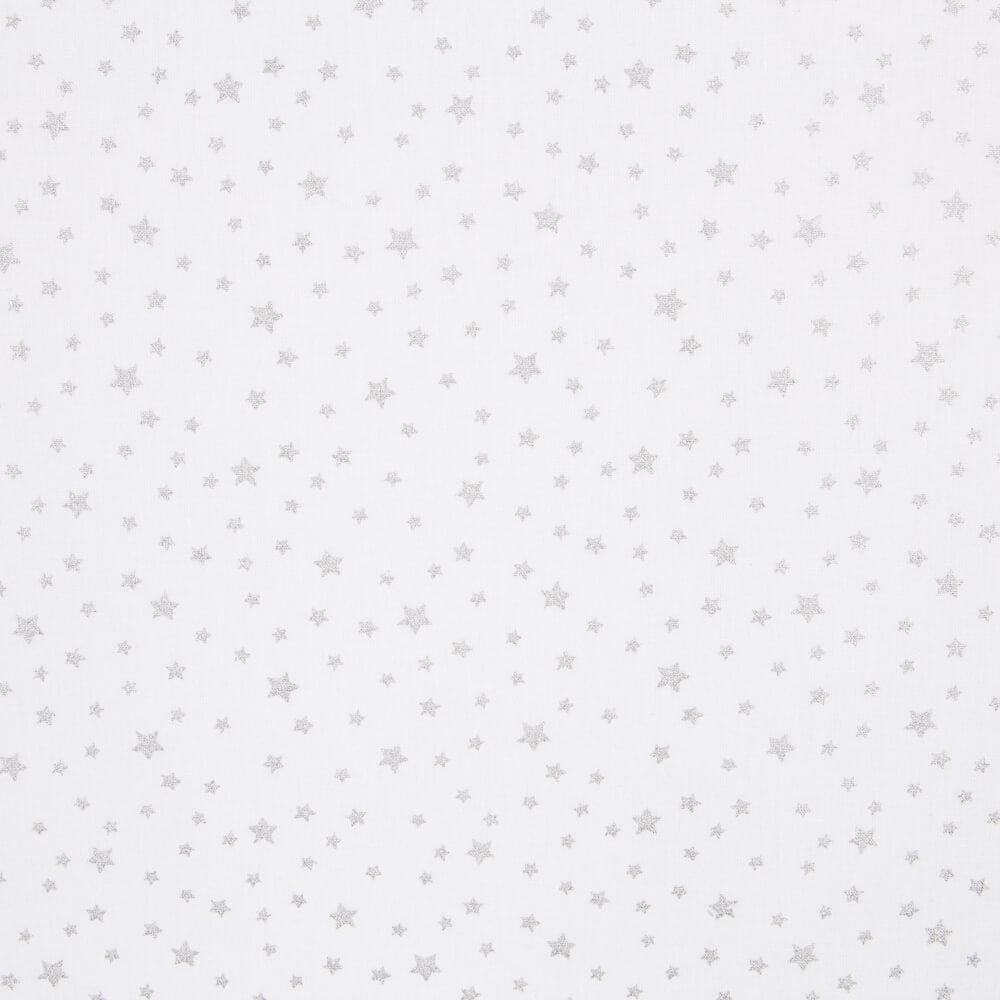 Organic Poplin Stars Grey - Ribes y Casals